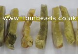 CTD670 Top drilled 10*25mm - 12*45mm wand agate gemstone beads