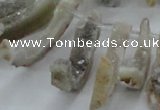 CTD675 Top drilled 10*25mm - 12*45mm wand agate gemstone beads