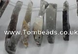 CTD676 Top drilled 10*25mm - 12*45mm wand agate gemstone beads