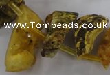 CTD678 Top drilled 12*20mm - 15*45mm freeform agate gemstone beads