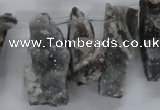 CTD684 Top drilled 12*20mm - 15*45mm freeform agate gemstone beads