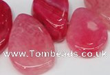 CTD686 Top drilled 18*25mm - 28*40mm freeform agate gemstone beads