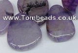 CTD687 Top drilled 18*25mm - 28*40mm freeform agate gemstone beads