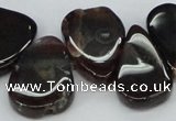 CTD697 Top drilled 18*25mm - 22*30mm freeform agate gemstone beads