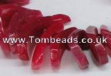 CTD711 Top drilled 12*25mm - 15*40mm wand agate gemstone beads