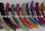 CTD716 Top drilled 10*30mm - 12*50mm wand agate gemstone beads