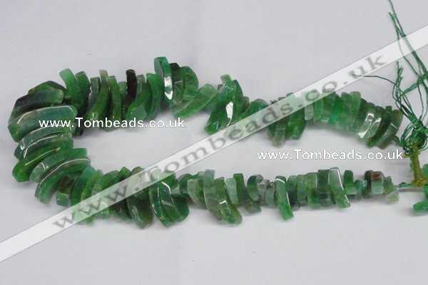 CTD721 Top drilled 12*25mm - 14*40mm wand agate gemstone beads