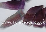 CTD733 Top drilled 15*20mm - 15*40mm wand agate gemstone beads