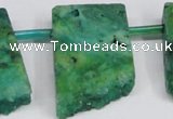 CTD751 Top drilled 15*25mm - 25*40mm freeform quartz beads