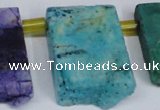 CTD752 Top drilled 15*25mm - 25*40mm freeform quartz beads