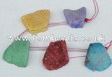 CTD765 Top drilled 25*30mm - 30*35mm freeform agate beads