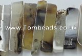 CTD831 Top drilled 8*30mm - 12*70mm sticks montana agate beads