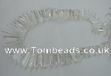 CTD936 Top drilled 6*15mm - 7*40mm wand A grade white crystal beads