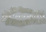 CTD937 Top drilled 6*20mm - 8*35mm sticks white crystal beads