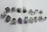 CTD954 Top drilled 15*25mm - 20*30mm nuggets druzy amethyst beads