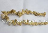 CTD974 Top drilled 10*15mm - 15*25mm nuggets plated druzy agate beads