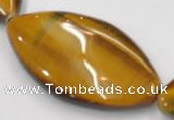 CTE03 20*40mm marquise shape yellow tiger eye beads wholesale