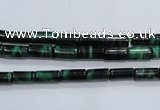 CTE1027 15.5 inches 4*8mm tube dyed green tiger eye beads wholesale