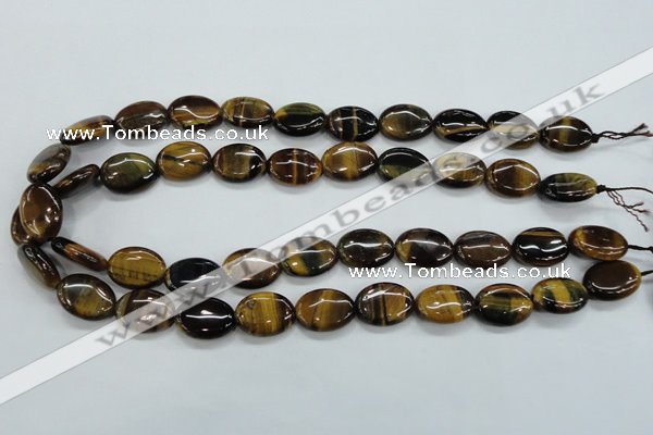 CTE103 15.5 inches 13*18mm oval yellow tiger eye beads wholesale