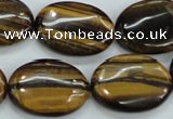 CTE104 15.5 inches 18*25mm oval yellow tiger eye beads wholesale