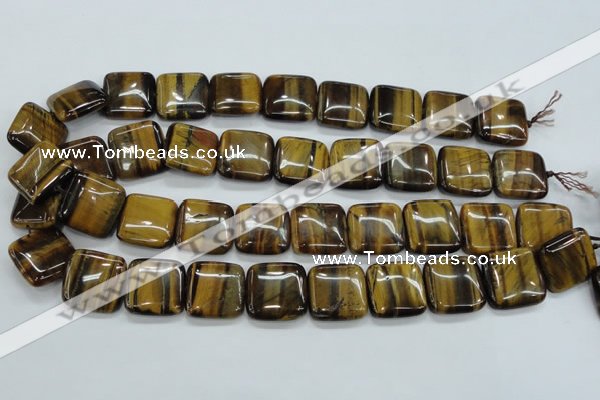 CTE106 15.5 inches 20*20mm square yellow tiger eye beads wholesale