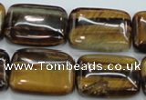 CTE107 15.5 inches 18*25mm rectangle yellow tiger eye beads wholesale