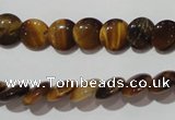 CTE1090 15.5 inches 10mm flat round yellow tiger eye beads