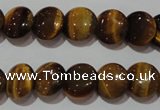 CTE1091 15.5 inches 12mm flat round yellow tiger eye beads