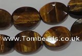 CTE1095 15.5 inches 13*18mm faceted oval yellow tiger eye beads