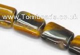 CTE11 15.5 inches 12*16mm rectangle yellow tiger eye  beads
