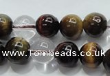 CTE1126 15 inches 8mm round mixed tiger eye & white crystal beads