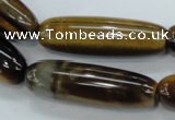 CTE115 15.5 inches 12*40mm cylinder yellow tiger eye beads wholesale