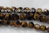CTE1200 15 inches 6mm faceted nuggets yellow tiger eye beads