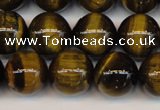 CTE1211 15.5 inches 8mm round AB grade yellow tiger eye beads