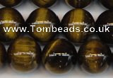 CTE1213 15.5 inches 12mm round AB grade yellow tiger eye beads