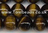 CTE1213 15.5 inches 12mm round AB grade yellow tiger eye beads