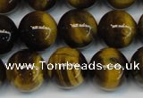 CTE1219 15.5 inches 8mm round AB+ grade yellow tiger eye beads