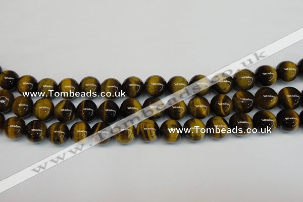 CTE1219 15.5 inches 8mm round AB+ grade yellow tiger eye beads