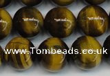 CTE1220 15.5 inches 10mm round AB+ grade yellow tiger eye beads