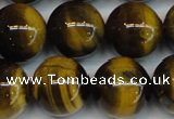 CTE1223 15.5 inches 16mm round AB+ grade yellow tiger eye beads