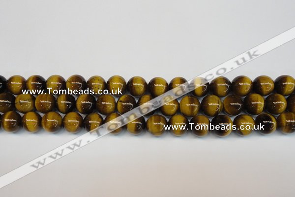 CTE1228 15.5 inches 10mm round A grade yellow tiger eye beads