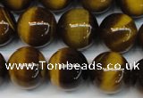 CTE1235 15.5 inches 8mm round A+ grade yellow tiger eye beads