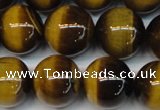 CTE1238 15.5 inches 14mm round A+ grade yellow tiger eye beads