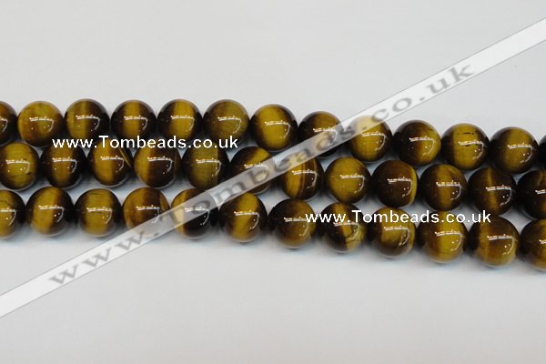 CTE1239 15.5 inches 16mm round A+ grade yellow tiger eye beads