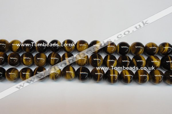 CTE1244 15.5 inches 10mm round AA grade yellow tiger eye beads