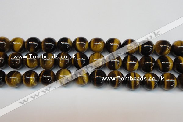 CTE1245 15.5 inches 12mm round AA grade yellow tiger eye beads