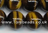 CTE1246 15.5 inches 14mm round AA grade yellow tiger eye beads