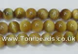 CTE128 15.5 inches 8mm round yellow tiger eye gemstone beads