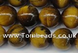 CTE1311 15.5 inches 8mm round B grade yellow tiger eye beads