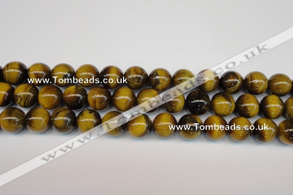 CTE1313 15.5 inches 12mm round B grade yellow tiger eye beads